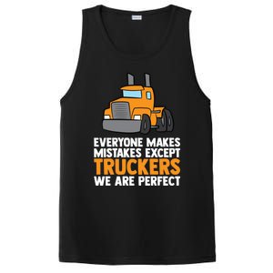 Funny Trucker Big Rig Semi Trailer Truck Driver Cool Gift PosiCharge Competitor Tank