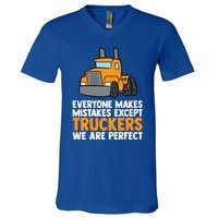 Funny Trucker Big Rig Semi Trailer Truck Driver Cool Gift V-Neck T-Shirt