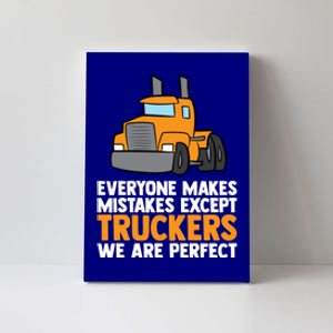 Funny Trucker Big Rig Semi Trailer Truck Driver Cool Gift Canvas