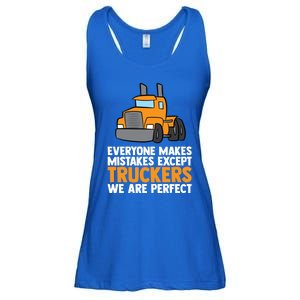 Funny Trucker Big Rig Semi Trailer Truck Driver Cool Gift Ladies Essential Flowy Tank