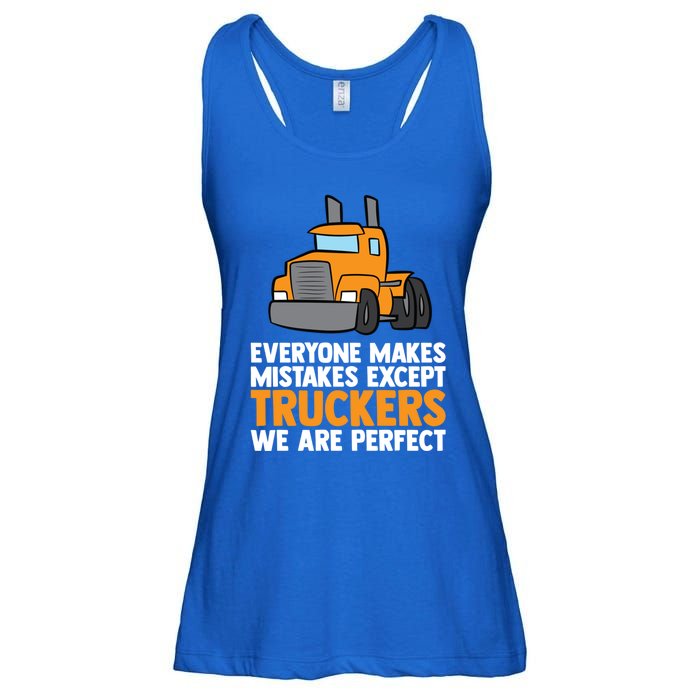 Funny Trucker Big Rig Semi Trailer Truck Driver Cool Gift Ladies Essential Flowy Tank