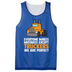 Funny Trucker Big Rig Semi Trailer Truck Driver Cool Gift Mesh Reversible Basketball Jersey Tank