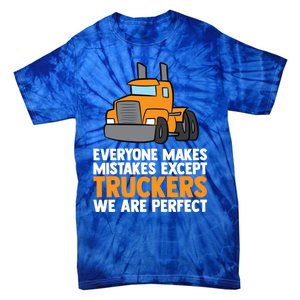 Funny Trucker Big Rig Semi Trailer Truck Driver Cool Gift Tie-Dye T-Shirt