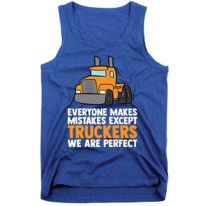 Funny Trucker Big Rig Semi Trailer Truck Driver Cool Gift Tank Top