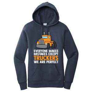 Funny Trucker Big Rig Semi Trailer Truck Driver Cool Gift Women's Pullover Hoodie