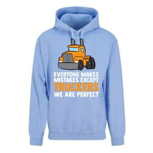 Funny Trucker Big Rig Semi Trailer Truck Driver Cool Gift Unisex Surf Hoodie