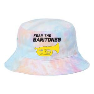 Fear The Baritones Marching Band Funny Marching Baritone Tie Dye Newport Bucket Hat