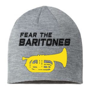 Fear The Baritones Marching Band Funny Marching Baritone Sustainable Beanie