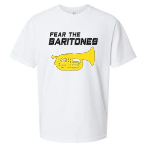 Fear The Baritones Marching Band Funny Marching Baritone Sueded Cloud Jersey T-Shirt