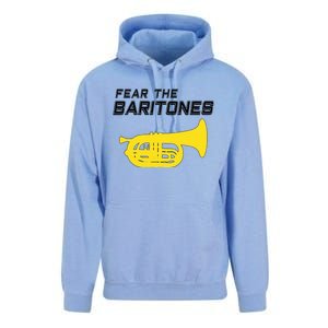 Fear The Baritones Marching Band Funny Marching Baritone Unisex Surf Hoodie