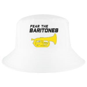 Fear The Baritones Marching Band Funny Marching Baritone Cool Comfort Performance Bucket Hat