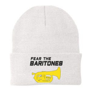 Fear The Baritones Marching Band Funny Marching Baritone Knit Cap Winter Beanie