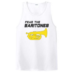 Fear The Baritones Marching Band Funny Marching Baritone PosiCharge Competitor Tank