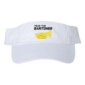 Fear The Baritones Marching Band Funny Marching Baritone Valucap Bio-Washed Visor