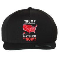 Funny Trump Better Coverage Than 5g Can You Hear Us Now Wool Snapback Cap