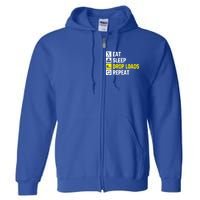 Funny Trucker Big Rig Semi Trailer Truck Driver Gift Full Zip Hoodie