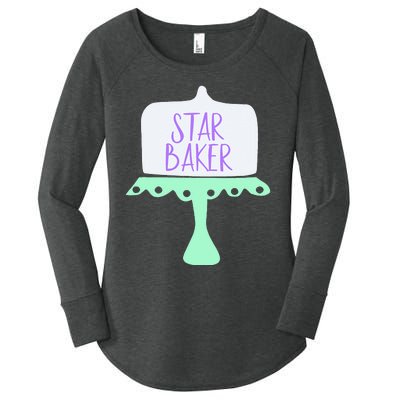 For The Baking Fan Women's Perfect Tri Tunic Long Sleeve Shirt