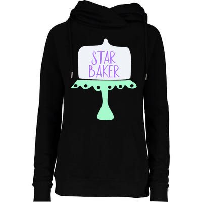 For The Baking Fan Womens Funnel Neck Pullover Hood