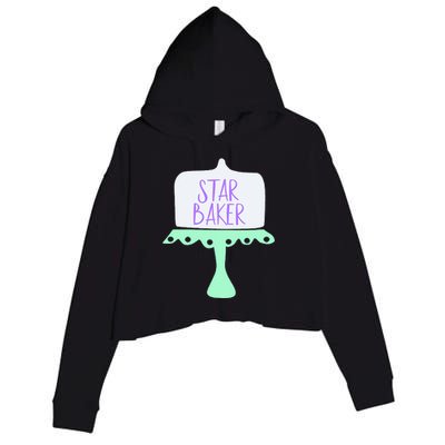 For The Baking Fan Crop Fleece Hoodie