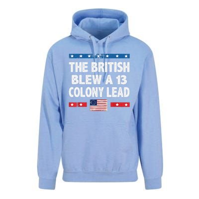 Funny The British Blew A Thirteen Colony Lead 4th Of July Unisex Surf Hoodie