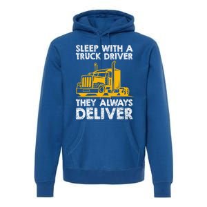 Funny Trucker Big Rig Semi Trailer Truck Driver Cute Gift Premium Hoodie