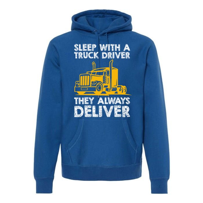 Funny Trucker Big Rig Semi Trailer Truck Driver Cute Gift Premium Hoodie