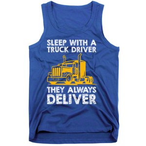 Funny Trucker Big Rig Semi Trailer Truck Driver Cute Gift Tank Top