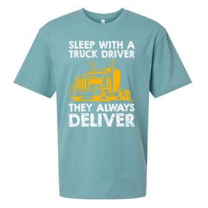 Funny Trucker Big Rig Semi Trailer Truck Driver Cute Gift Sueded Cloud Jersey T-Shirt