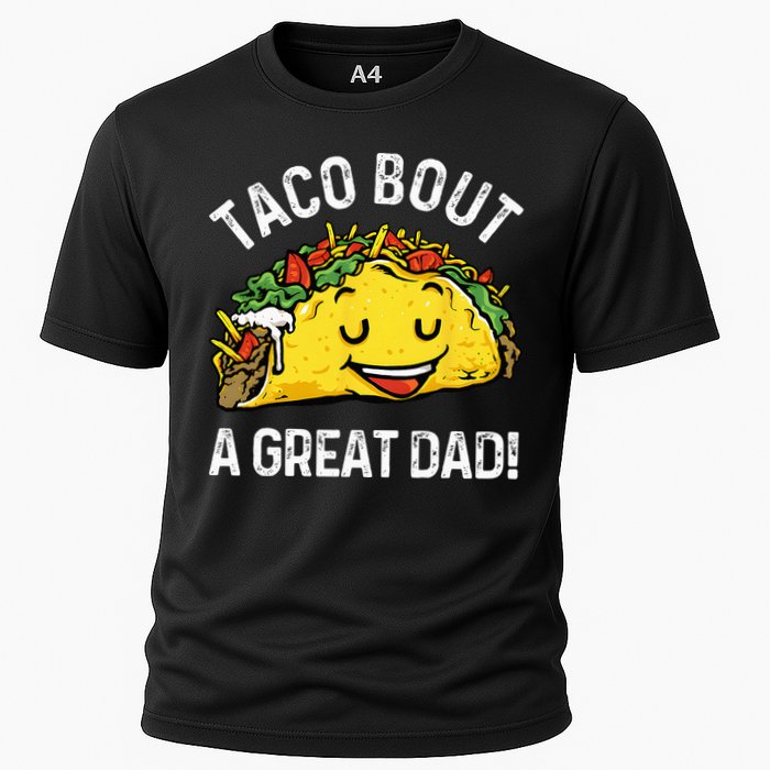 Funny Taco Bout A Great Dad Pun Tee for Taco Lovers Performance Shirt