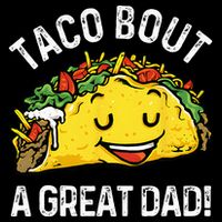 Funny Taco Bout A Great Dad Pun Tee for Taco Lovers Drawstring Bag