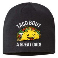 Funny Taco Bout A Great Dad Pun Tee for Taco Lovers Sustainable Beanie