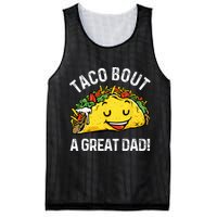 Funny Taco Bout A Great Dad Pun Tee for Taco Lovers Mesh Reversible Basketball Jersey Tank