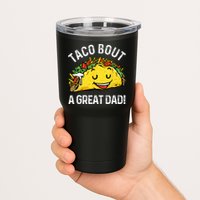 Funny Taco Bout A Great Dad Pun Tee for Taco Lovers Tumbler