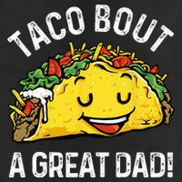 Funny Taco Bout A Great Dad Pun Tee for Taco Lovers 25L Jumbo Tote