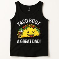 Funny Taco Bout A Great Dad Pun Tee for Taco Lovers Tank Top