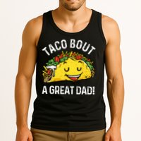 Funny Taco Bout A Great Dad Pun Tee for Taco Lovers Tank Top