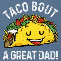 Funny Taco Bout A Great Dad Pun Tee for Taco Lovers Garment-Dyed Sweatshirt