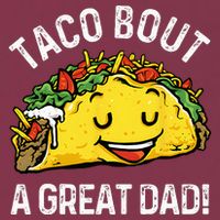 Funny Taco Bout A Great Dad Pun Tee for Taco Lovers 16oz Travel Tumbler