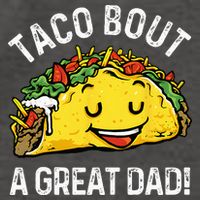 Funny Taco Bout A Great Dad Pun Tee for Taco Lovers Vector Backpack