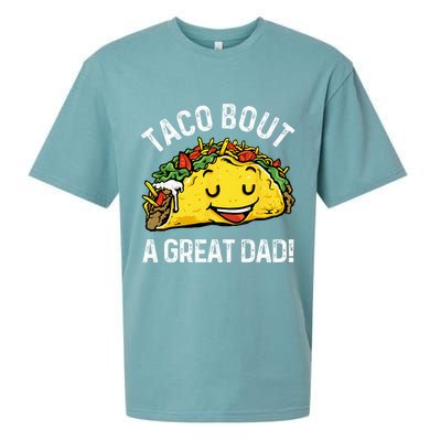 Funny Taco Bout A Great Dad Pun Tee for Taco Lovers Sueded Cloud Jersey T-Shirt