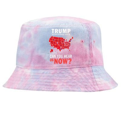 Funny Trump Better Coverage Than 5g Can You Hear Us Now Tie-Dyed Bucket Hat