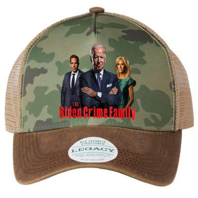 Funny The Biden Crime Family Anti Biden Liberals Democrats Legacy Tie Dye Trucker Hat