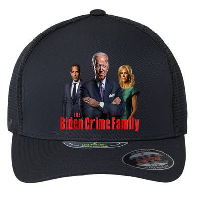 Funny The Biden Crime Family Anti Biden Liberals Democrats Flexfit Unipanel Trucker Cap