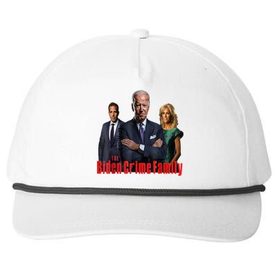 Funny The Biden Crime Family Anti Biden Liberals Democrats Snapback Five-Panel Rope Hat