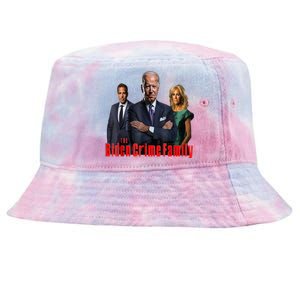 Funny The Biden Crime Family Anti Biden Liberals Democrats Tie-Dyed Bucket Hat