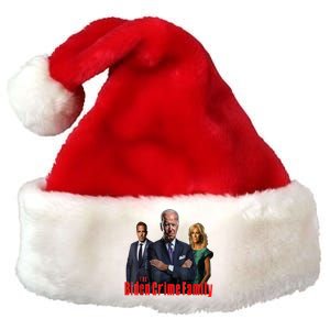 Funny The Biden Crime Family Anti Biden Liberals Democrats Premium Christmas Santa Hat