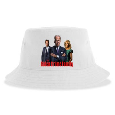 Funny The Biden Crime Family Anti Biden Liberals Democrats Sustainable Bucket Hat