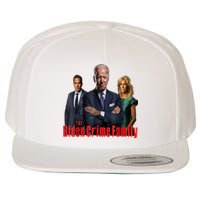 Funny The Biden Crime Family Anti Biden Liberals Democrats Wool Snapback Cap