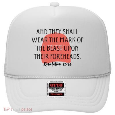 Fuck Trump Bible Verse High Crown Mesh Back Trucker Hat