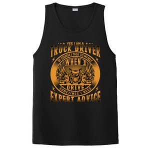 Funny Trucker Big Rig Semi Truck Driver Quote 18 Wheeler Gift PosiCharge Competitor Tank